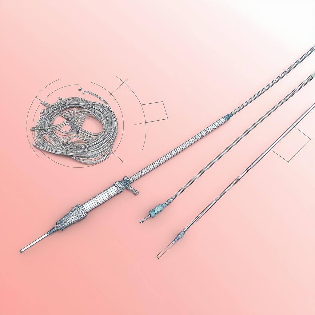 Percutaneous Catheter CAD drawing